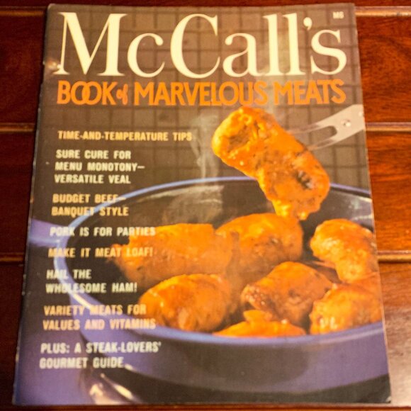 Vintage McCall's Book of Marvelous Meats, M6 in the McCall's Cookbook Collection - Picture 1 of 1